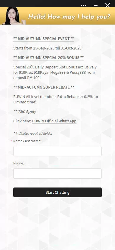 Mega888 - Euwin- Customer Support - mega888z.com