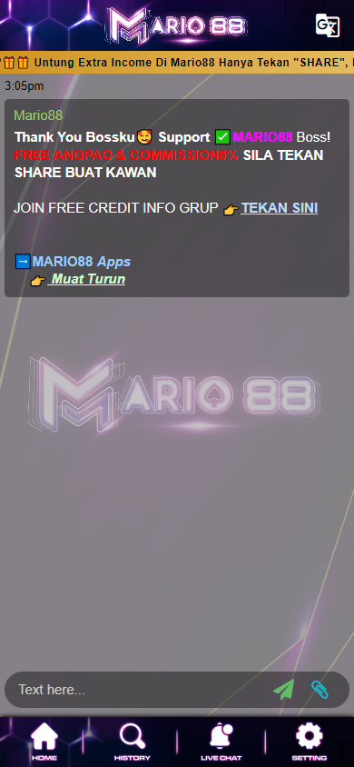 Mega888 - Mario88 - Customer Support - mega888.com